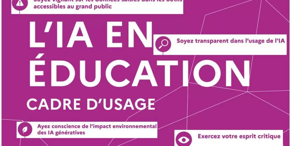 L'IA en éducation, cadre d'usage 