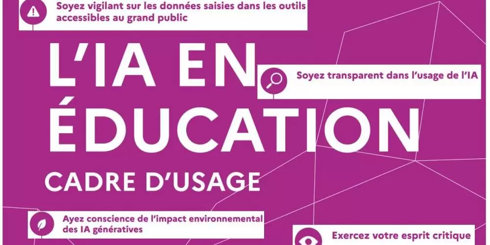 L'IA en éducation, cadre d'usage 